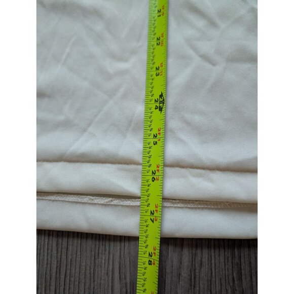 Vintage White Sleeveless Mock Neck Blouse Back Zipper Womens Sz 44 2x - Picture 5 of 6